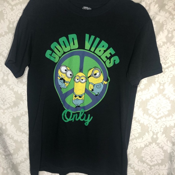 Minions “Good Vibes Only” Teen Tee M NWT - Picture 3 of 8